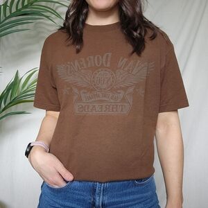 Vintage Brown Vans Crew Neck T-Shirt